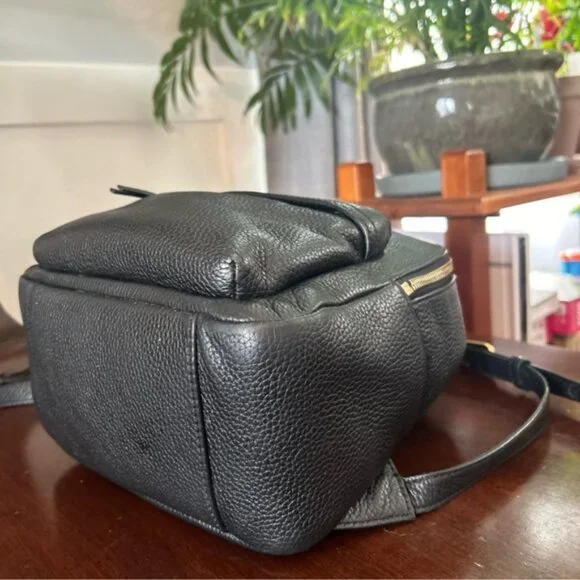 Tory Burch Black Leather Backpack - Picture 9 of 10